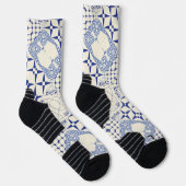 Portugiesische Muster Socken (Rechts)
