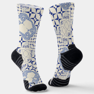 Portugiesische Muster Socken