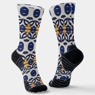Portugiesische Muster Socken