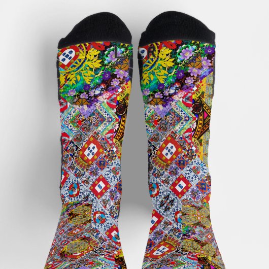 Portugiesische Muster Socken (Oben)