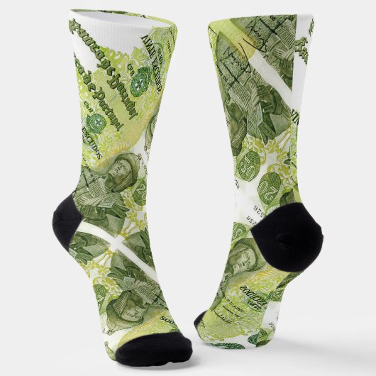Portugiesische Muster Socken (Gewinkelt)