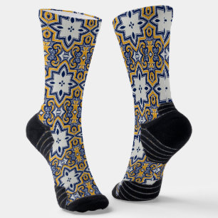 Portugiesische Muster Socken