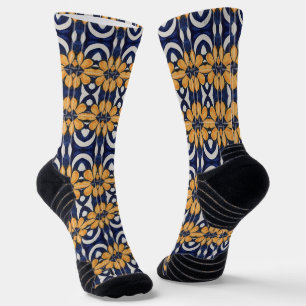 Portugiesische Muster Socken