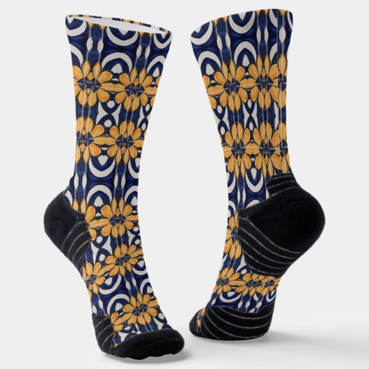 Portugiesische Muster Socken (Gewinkelt)