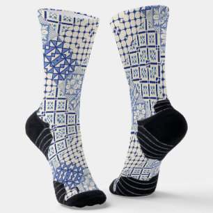 Portugiesische Muster Socken
