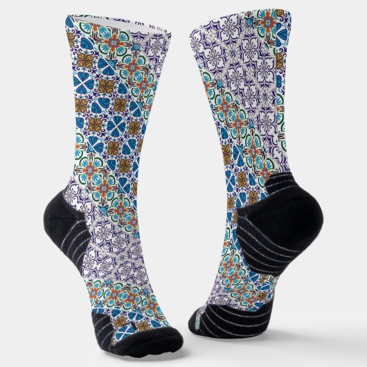 Portugiesische Muster Socken (Gewinkelt)
