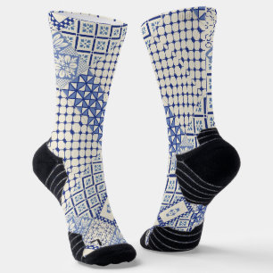Portugiesische Muster Socken