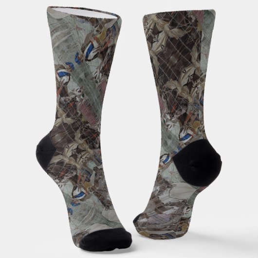 Portugiesische Muster Socken (Gewinkelt)