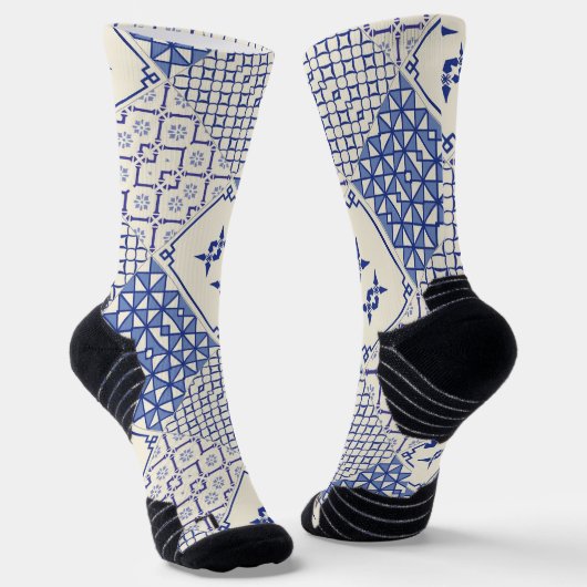 Portugiesische Muster Socken (Gewinkelt)