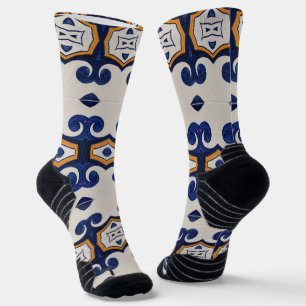 Portugiesische Muster Socken