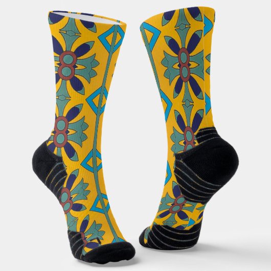 Portugiesische Muster Socken (Gewinkelt)