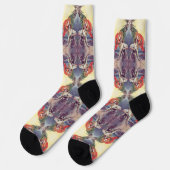 Portugiesische Muster Socken (Linkes Detail)