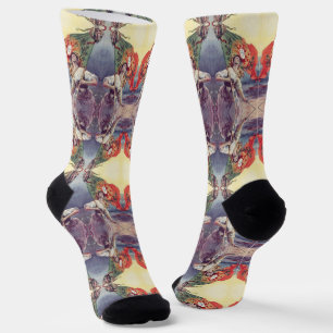 Portugiesische Muster Socken