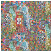 Portugiesische Muster Stoff (Nahaufnahme)