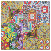 Portugiesische Muster Stoff (Nahaufnahme)