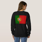 Portugiesische Muster Sweatshirt (Schwarz voll)