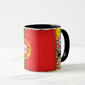 Portugiesische Muster Tasse (VorderseiteRechts)