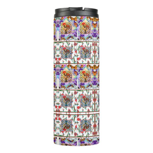 Portugiesische Muster Thermosbecher (Rückseite)