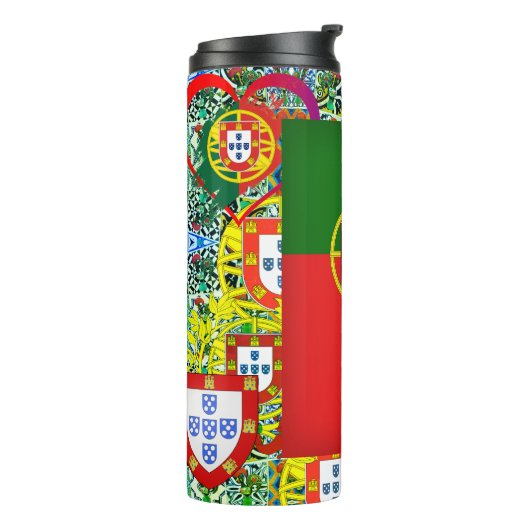 Portugiesische Muster Thermosbecher (Nach links gedreht)