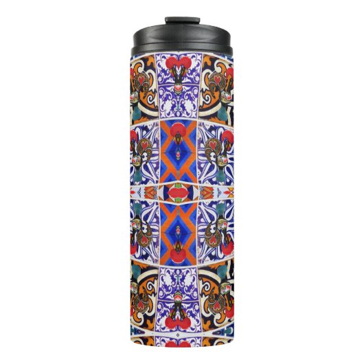 Portugiesische Muster Thermosbecher (Vorderseite)