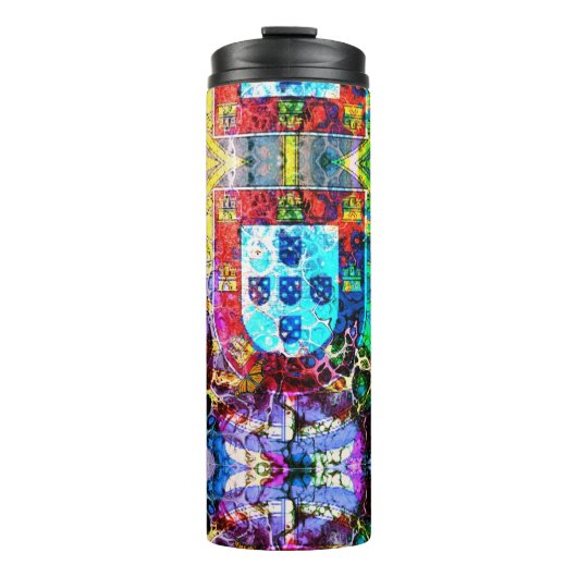 Portugiesische Muster Thermosbecher (Vorderseite)