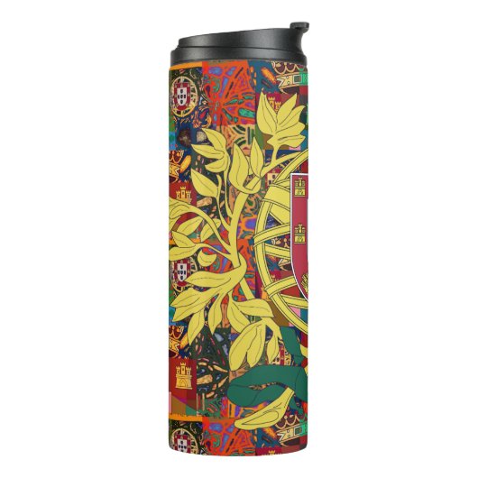 Portugiesische Muster Thermosbecher (Nach links gedreht)