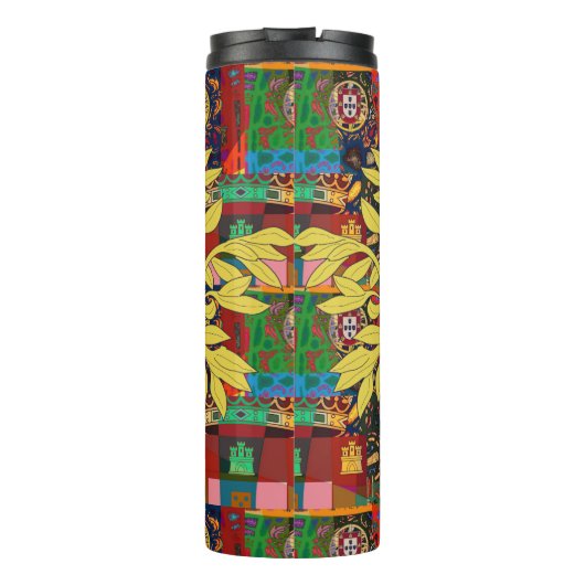 Portugiesische Muster Thermosbecher (Rückseite)