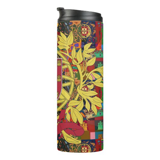 Portugiesische Muster Thermosbecher (Nach rechts gedreht)