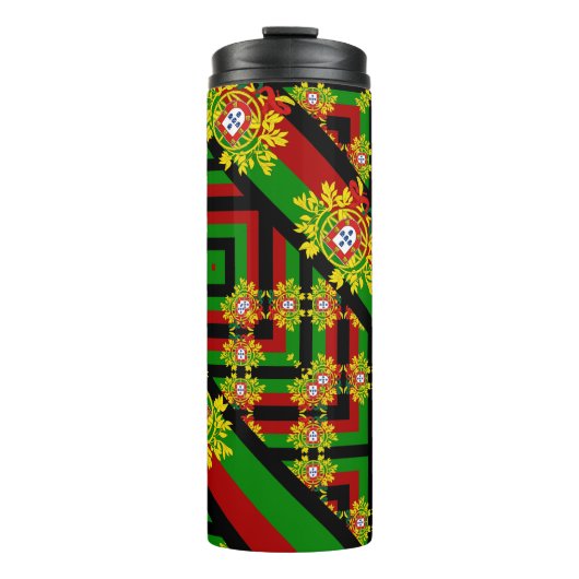 Portugiesische Muster Thermosbecher (Vorderseite)