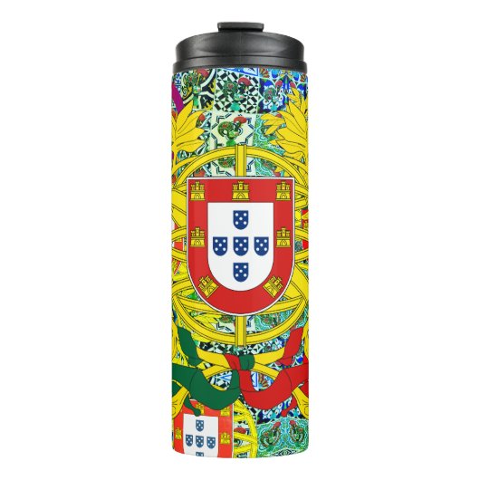 Portugiesische Muster Thermosbecher (Vorderseite)