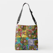 Portugiesische Muster Tragetaschen Mit Langen Trägern (Rückseite)