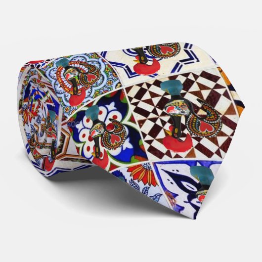 Portugiesische Muster und Leggings Krawatte (Gerollt)