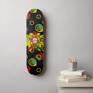 Portugiesische Muster und Leggings Skateboard