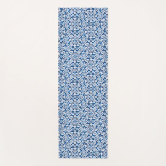 Portugiesische Muster Yogamatte (Vorderseite)