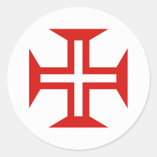 Portugiesische Nationalflagge-Symbol Militär Runder Aufkleber