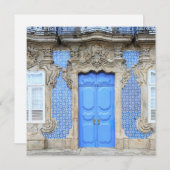 Portugiesische Palasttüre Feiertagskarte (Vorne/Hinten)