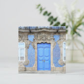 Portugiesische Palasttüre Feiertagskarte (Stehend Vorderseite)