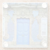 Portugiesische Palasttüre Glasuntersetzer (Rückseite)