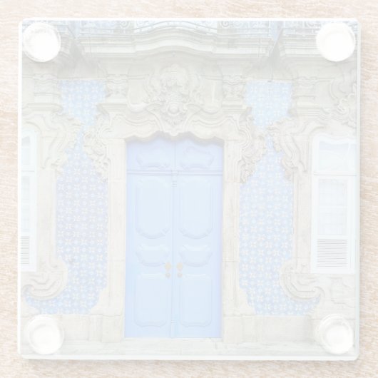 Portugiesische Palasttüre Glasuntersetzer (Rückseite)