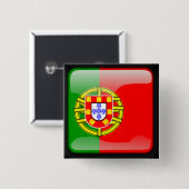 Portugiesische Polierflagge Button (Vorne & Hinten)