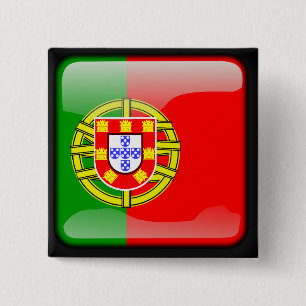 Portugiesische Polierflagge Button
