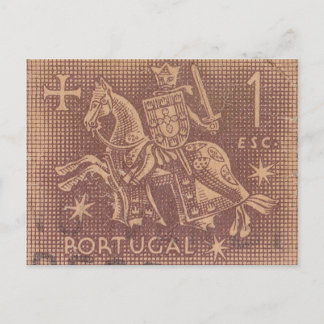 Portugiesische Porto-Briefmarke Postkarte