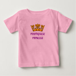 Portugiesische Prinzessin oder Prinzessin-Kleinkin Baby T-shirt