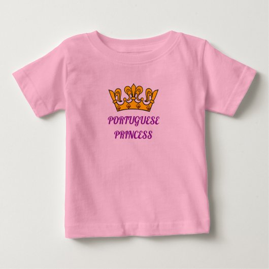 Portugiesische Prinzessin oder Prinzessin-Kleinkin Baby T-shirt (Vorderseite)