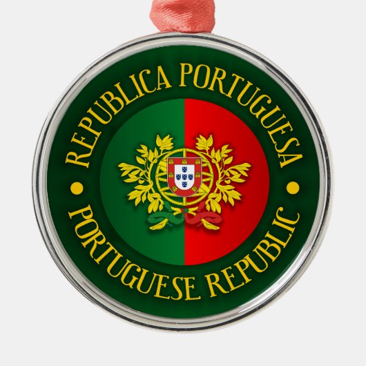 Portugiesische Republik Ornament Aus Metall (Vorne)