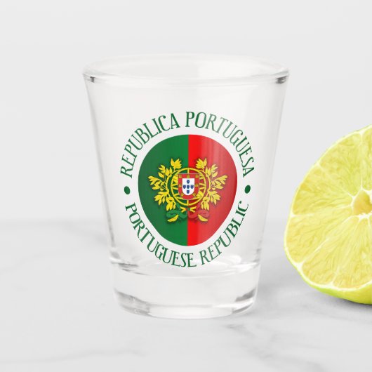 Portugiesische Republik Schnapsglas (Vorderseite)