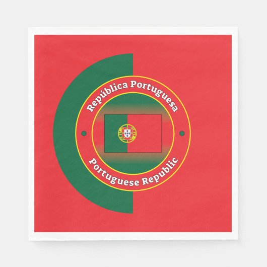 Portugiesische Republik Serviette (Vorderseite)