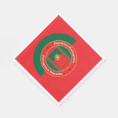 Portugiesische Republik Serviette (Ecke)