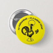 Portugiesische Rooster Early Riser Moderne Silhoue Button (Vorne & Hinten)