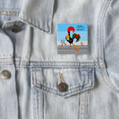 Portugiesische Rooster mit Geschenken 1. Geburtsta Button (Beispiel)
